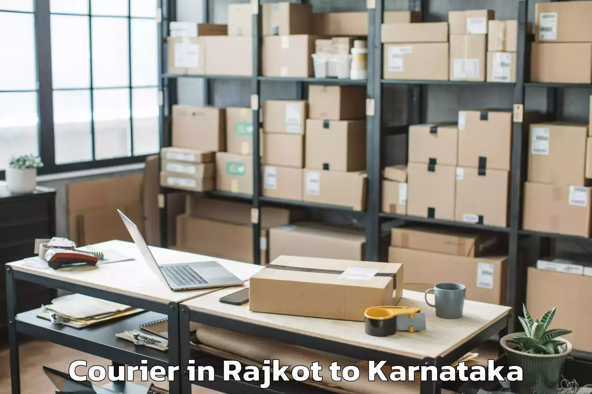 Leading Rajkot to Hombady Mandadi Courier Provider